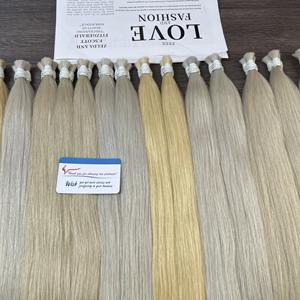 LES MEILLEURS ARTICLES CHAUDS! Extension de Cheveux Humains Vierges Vietnamiens Non Transformés en Vrac avec des Prix Bon Marché, 100% - Product Image 6