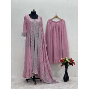 เสื้อปักลายสุดสวยของชาวอินเดียและปากีสถาน sharara TOP และ dupatta สำหรับงานปาร์ตี้ - Product Image 2