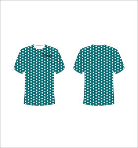 T-shirt à manches courtes pour homme, à pois, coupe classique, col rond, vêtement décontracté, tissu tricoté imprimé - Product Image 1