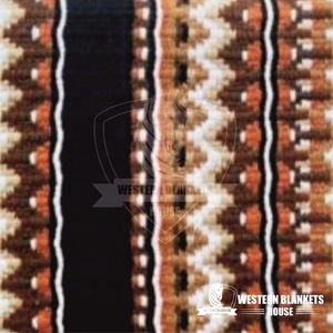 Customizable Comfortable Professional Style Western Show Harness Pads Oily Leather Horse Saddle Pad <b>Wool</b> <b>Cotton</b> Filling Riding - Product Image 3