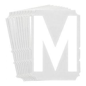 Lettres et chiffres gothiques blancs Brady de 6 pouces à espacement automatique pour l'identification industrielle durable - Product Image 3