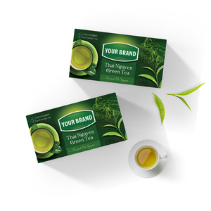 Sachets de thé vert personnalisés les plus vendus, sachets de thé détox portables à compartiment unique, emballage de sachets de thé - Product Image 1