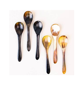 Cuillère en corne de buffle populaire pour servir les aliments, personnalisable, excellente qualité, article de décoration de table pour fêtes, mariages, artisanat - Product Image 5