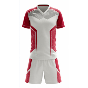 Ensemble de maillots de football et de volley-ball à col en V pour femmes, 100% polyester, uniformes de football par sublimation - Product Image 5