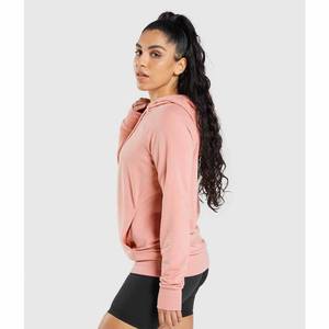 Sudadera con Capucha Personalizada para Mujer, Color Rosa Claro, Felpa, con Bolsillo Canguro, Informal, para Otoño e Invierno, Uso Diario, Cómoda - Product Image 6