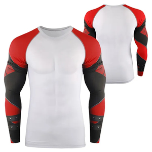 Personalized Logo <b>Compression</b> Gym <b>Shirts</b> for <b>Men</b> Long Sleeve Breathable Rash Guard For Man Gym Fitness - Product Image 5