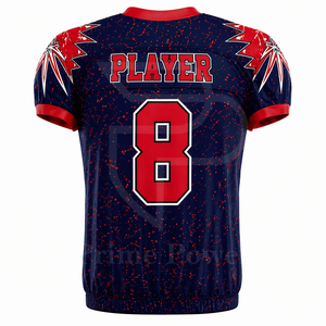 Conjunto de Pantalones y Camiseta de Fútbol Americano, Uniforme de Equipo Personalizado, 100% Poliéster, Tejido Transpirable de Secado Rápido para Verano, Ropa para Entrenamiento y Juego - Product Image 3