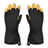 Gants longs en cuir de mouton noir personnalisés unisexes, élégants pour l'hiver, le sport quotidien, les voyages, le ski, le cyclisme, l'opéra et les soirées