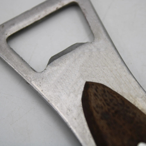Classic Wooden Inlay Matal Bottle Opener Features Durable Frame Dual Purpose Can Piercer Vintage Bottle Cap Lifter <b>Bar</b> <b>Tool</b> - Product Image 5