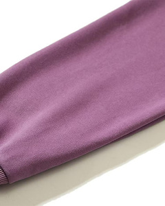 Sweat à capuche zippé surdimensionné violet pour homme, style streetwear, en molleton de coton avec imprimé lettres sur le devant, manches classiques, idéal pour l'automne – Vente en gros - Product Image 5