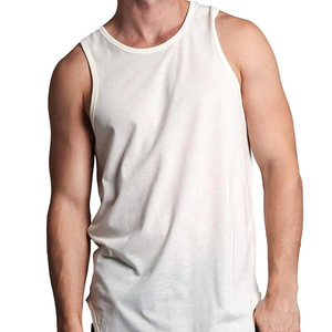 Camisetas Deportivas de Tirantes para Hombre, Tejidas, Transpirables, Cuello en V, 100% Poliéster, Color Sólido, para Entrenamiento, Gimnasio, Venta Caliente - Product Image 1