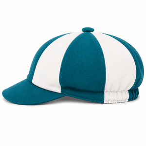 Casquette de cricket traditionnelle à huit panneaux, couleur unie, style rétro ample, en mélange de laine, haut de gamme, à rayures multiples, pour le jeu - Product Image 6