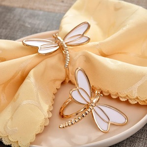 Elegante y Bonito Anillo para Servilletas con Diseño de Libélula para Decoración de Mesa, Comedor, Restaurante, Hotel y Hogar, Decoración con Inspiración Natural - Product Image 5