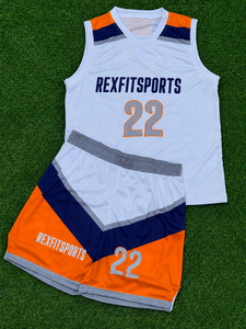 ผู้ส่งออกชุดบาสเก็ตบอล Rexfit แบบสั่งทำ |   ชุดทีมขายส่งสำหรับโรงเรียน |   เสื้อซับลิเมชั่นโพลีเอสเตอร์ 100% ระบายอากาศได้ดี แบบไม่มีแขน - Product Image 3