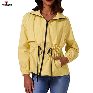 High Street Women Clothing Wear New Arrival Outdoor Waterproof Breathable <b>Lightweight</b> Top Quality Hot Sale Windbreaker <b>Jacket</b> - Product Image 3