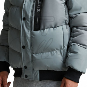 Hot Selling Premium Quality Eco-Friendly High Street Hooded <b>Waterproof</b> Reversible Puffer Jacket <b>Warm</b> Winter Comfortable Men - Product Image 4
