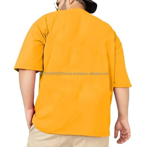 T-shirt Oversize Homme en Coton Uni à Épaules Tombantes, Séchage Rapide et Respirant, Sans Col, pour Adultes – Vente en Gros à Prix Abordable - Product Image 5