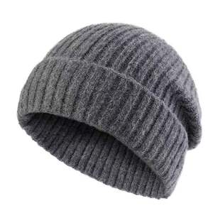 Bonnet d'hiver unisexe de haute qualité pour l'extérieur, logo brodé personnalisé, 100% acrylique, tricot côtelé doux, chauffe-tête pour adulte, usage quotidien - Product Image 3