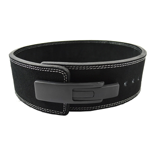 Cinturón de Levantamiento de Pesas Personalizado de Cuero Vacuno con Diseño Sólido, Grosor de 10MM/13MM, Resistente y Transpirable con Hebilla de Palanca - Product Image 3