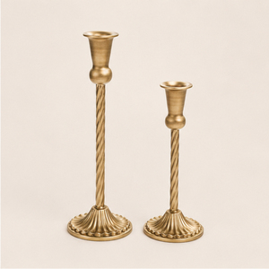 Premium Quality Handcrafted Gold Metal <b>Candlestick</b> Vintage Metal Candle Stand Custom Logo & Bulk Packaging Available - Product Image 3