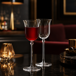 Verres à vin en borosilicate faits à la main, 360 ml, sans plomb, transparents, à pied, pour vin rouge et blanc, réutilisables, vente en gros - Product Image 1