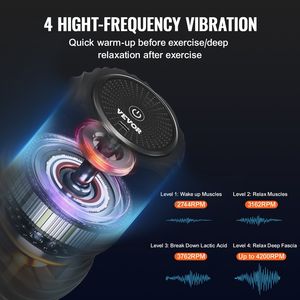 Rullo Massaggiante Elettrico Ricaricabile a Doppia Testa per Lacrosse, 4 Intensità, Vibrante, a Forma di Arachide, per Massaggio Profondo dei Tessuti - Product Image 4