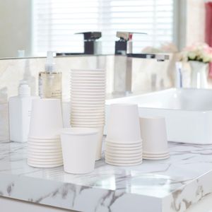 Confezione da 600 Bicchieri Monouso Bianchi da 4 oz, Mini Bicchieri per Collutorio, Bicchieri per Bevande Calde/Fredde per il Bagno - Product Image 2