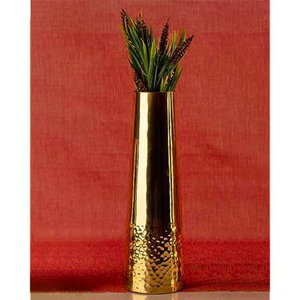 Vase de table en laiton tropical finition or, fait main, décoratif, pour la décoration de la maison et de la salle de séjour - Product Image 4