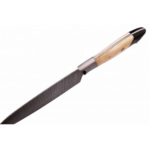 Couteau de chef artisanal en acier Damas, outil de cuisine professionnel, lame aiguisée de qualité supérieure, manche en os, conception OEM personnalisée - Product Image 2