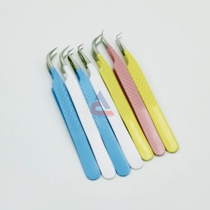 ชุดแหนบต่อขนตาสแตนเลสทรงสี่เหลี่ยมเคลือบเพชรสีฟ้าแบบคงทน - Product Image 3
