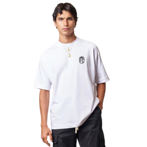 Camiseta de Algodón Oversize para Hombre, con Logotipo Minimalista en el Pecho, Estilo Urbano, Manga Corta, Casual, a la Moda, Fabricante OEM con Impresión Personalizada - Product Image 5