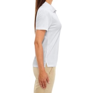 Camiseta Polo Blanca de Algodón para Mujer, Manga Corta, Color Sólido, Corte Regular Informal, Tejido Oxford Transpirable, Corte Regular, OEM - Product Image 2