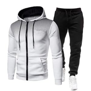Econex Sports 2025 Logo personalizado conjuntos de hombre moda Color sólido hombres con capucha chándal Jogging chándal traje deportivo Jogger conjuntos - Product Image 3