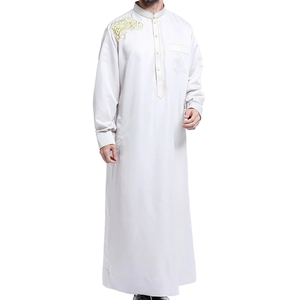 เสื้อผ้าอิสลามแขนยาวสำหรับผู้ชาย ชุดโมร็อกโก โทบส์ บริการ OEM ชุดอาหรับ จุบบะ โทบส์ ชุดคลุมปักลาย ชุดโทบส์ - Product Image 2