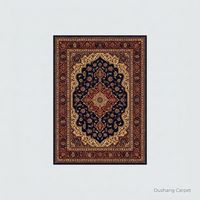 Tapis de prière musulman en nylon 100% tufté, motif floral, antidérapant, style Wilton, luxe, pour la maison et le commerce, de mur à mur, mosquée, bleu