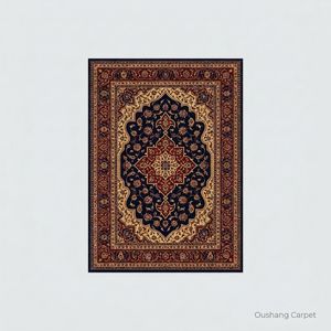 Tappeto da Preghiera Musulmano in Nylon 100% con Motivi Floreali, Antiscivolo, Lussuoso per Casa e Moschea, Blu - Product Image 2