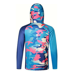 Sudadera con Capucha de Pesca para Hombre, de Manga Larga, Secado Rápido, UPF 50, Sublimada, Material de Spandex y Poliéster, Nueva Llegada - Product Image 2