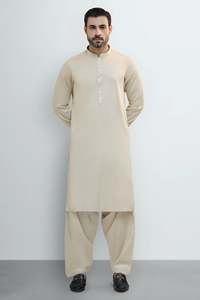 High Quality OEM ODM Wholesale Price New Style <b>Kurta</b> Pajama Indian & Pakistan Clothing <b>Men's</b> Solid Color Salwar Kameez 2026 - Product Image 3
