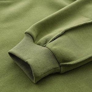 Wholesale Oversized Long Sleeve Crop <b>Tops</b> Women’s Fleece Pullover Cropped Sweatshirt with Custom Logo cropped sweatshirts - Product Image 4