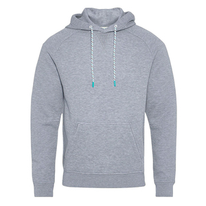Sweat-shirt à capuche pour homme en mélange polyester/coton de qualité supérieure, molleton épais, coupe ajustée, uni, pour l'hiver - Product Image 3
