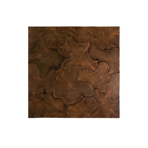 Mesa de Centro de Lujo de Madera de Teca Sólida, Hecha a Mano, de Madera Orgánica, Estilo Rústico Moderno para Sala de Estar - Product Image 3