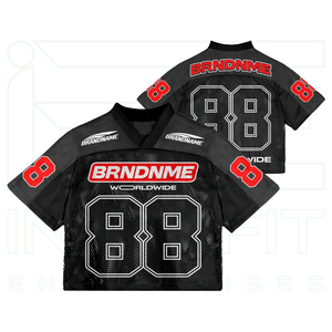 เสื้อยืดทรงบ็อกซี่สไตล์สตรีทแวร์ ลายซับลิเมชั่น ปักลายทักเกิลทวิลล์ ดีไซน์แฟชั่น เสื้อเจอร์ซีย์ฟุตบอลตาข่าย ผู้ชาย สไตล์วินเทจยุค 90 - Product Image 6