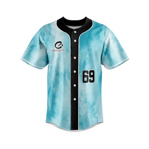 Maillots de baseball personnalisés pour hommes, confortables, respirants, avec design et numéros sublimés, dernières tenues de softball - Product Image 1