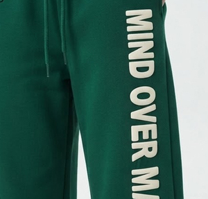 Women Baggy <b>Puff</b> Printing Fleece Sweatpants Casual 100% Cotton Women's Sweatpants Mid Drawstring Waist Oversize Ladies Joggers - Product Image 4