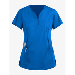 Tenue Médicale Personnalisée Extensible en Spandex pour Femme – Ensemble Blouse et Pantalon Respirant pour Infirmière et Spa – Uniforme d'Hôpital - Product Image 2