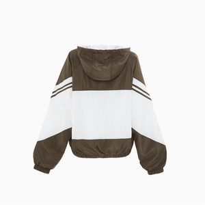 Chaqueta Cortavientos con Capucha para Mujer, Manga Larga, Color Sólido, Tejido de Poliéster, Ropa de Invierno, Capucha Desmontable, Secado Rápido, Exterior de Nailon - Product Image 2