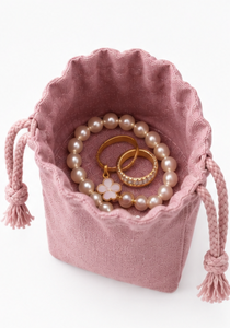 Sac cadeau en toile personnalisé avec cordon de serrage, emballage pour bijoux en coton, petit sac anti-poussière en coton mousseline - Product Image 4