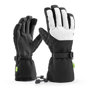 Design 2026 Fox fur Outdoor Men and Women winter Fashion heated weatherproof Snow <b>Ski</b> leather Mitts - Product Image 1