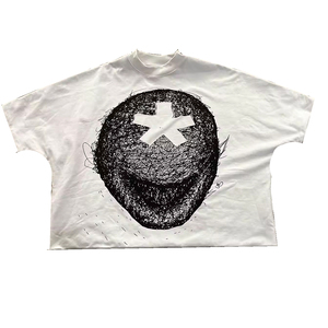 T-shirt Premium Épais Coupe Oversize Fournisseur de Vêtements Streetwear T-shirt Homme Style Urbain Col Rond en Jersey - Product Image 1