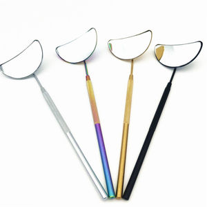Customized Logo Square Multi-Color <b>Plastic</b> Double Sided Foldable Lighted Cosmetic Eyelash Checking <b>Mirror</b> - Product Image 3